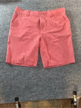 Men's Coolkeep Red Casual Stretch Shorts